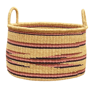 Blanket Basket | Pink Wave-Akatue-Yard + Parish