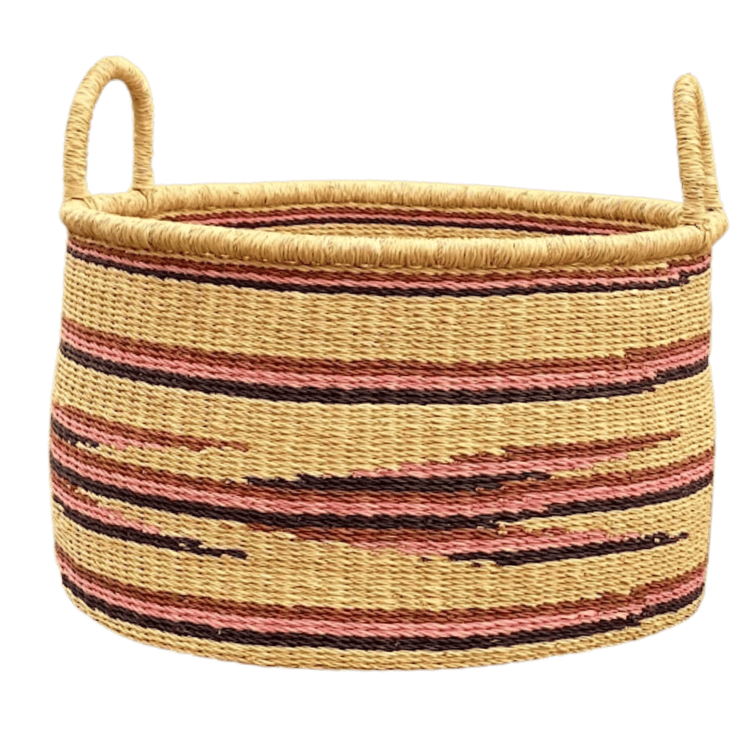 Blanket Basket | Pink Wave-Akatue-Yard + Parish