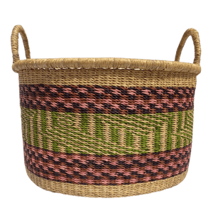 Blanket Basket | Pink + Lime-Akatue-Yard + Parish