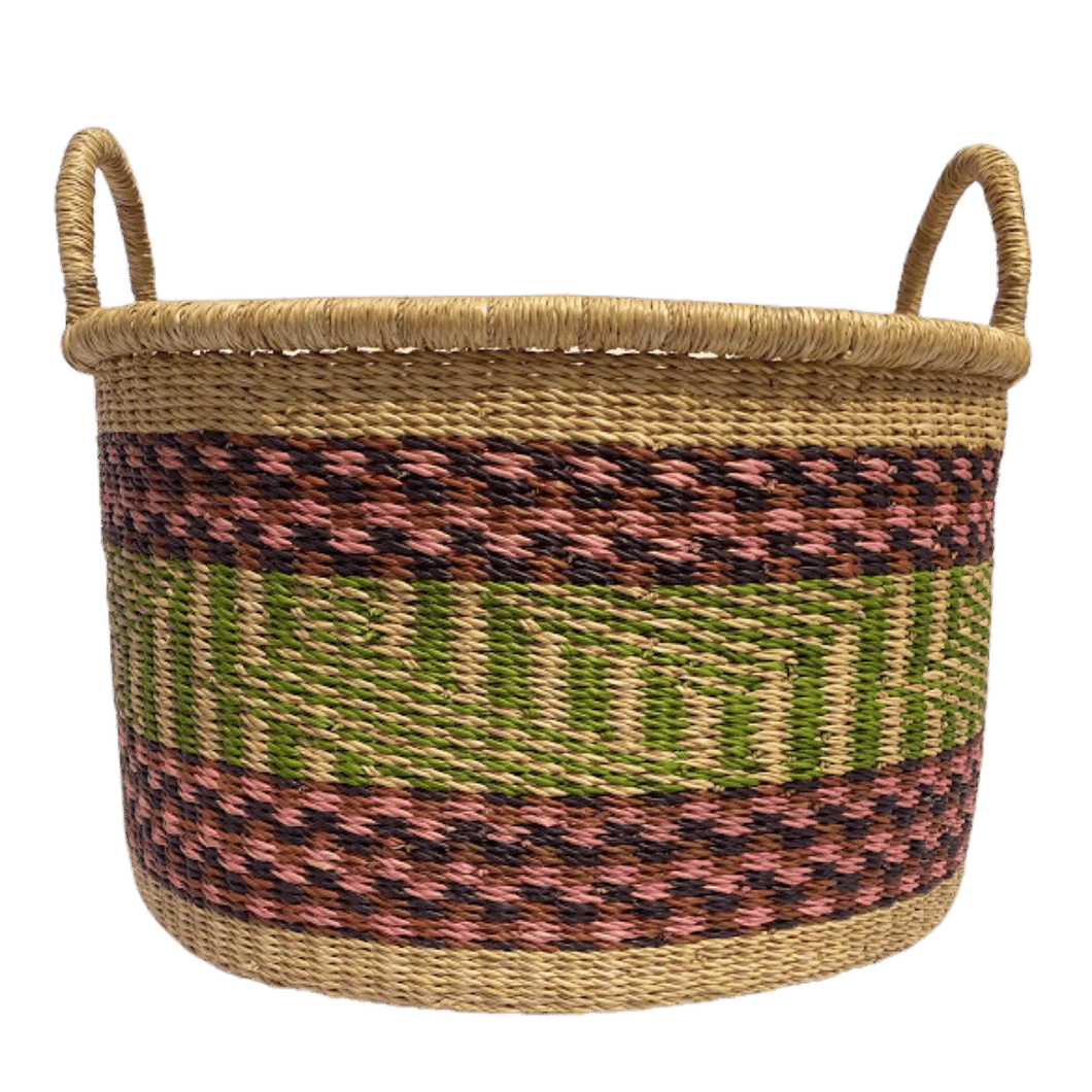 Blanket Basket | Pink + Lime-Akatue-Yard + Parish