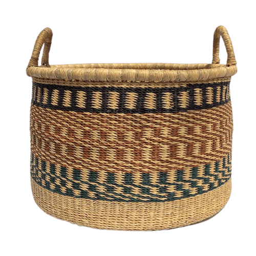 Blanket Basket | Warm Check-Akatue-Yard + Parish