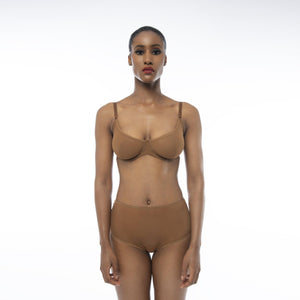 'Bintu' Wired Bra-Ownbrown-Yard + Parish