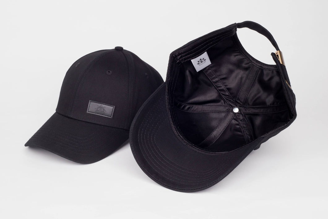 Satin-Lined Caps - Full-Black Sunrise-Yard + Parish