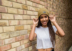 Satin-Lined Beanie | Rebel Green-Black Sunrise-Yard + Parish