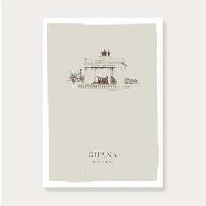 'Black Star Gate' | Ghana Print-Fiona's Notes-Yard + Parish