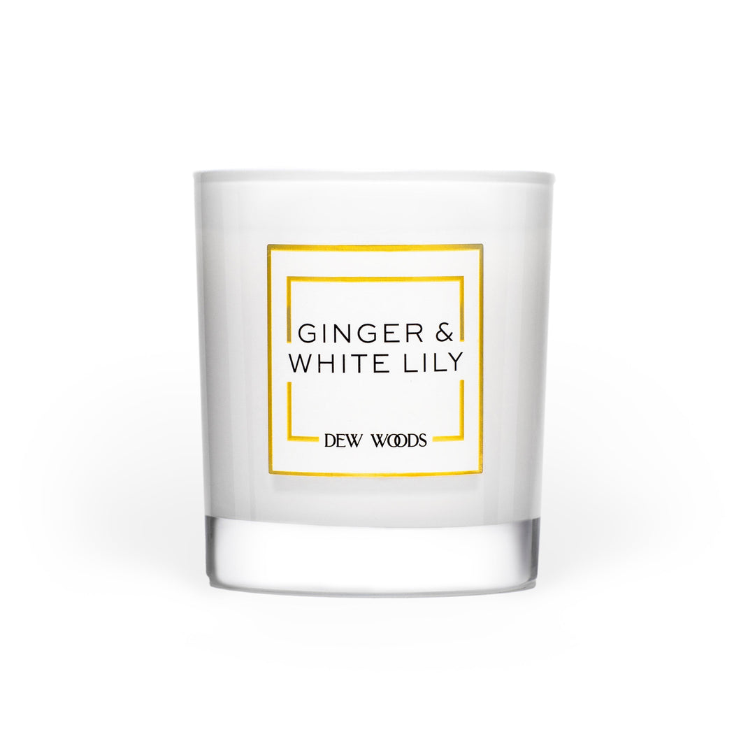 Ginger + White Lily - Scented Candle-Dew Woods-Yard + Parish