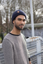 Load image into Gallery viewer, Satin-Lined Beanie | Deep Blue-Black Sunrise-Yard + Parish