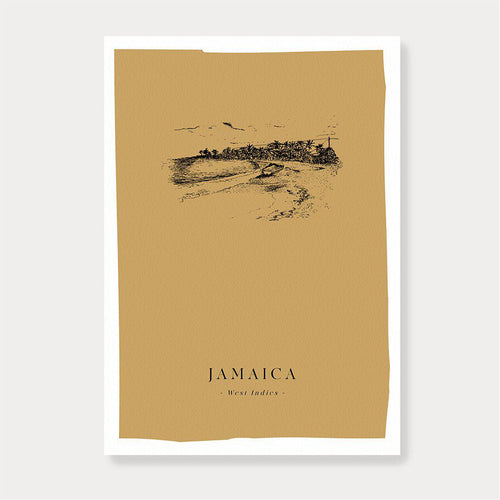 'Jamaica' Beach Print-Fiona's Notes-Yard + Parish