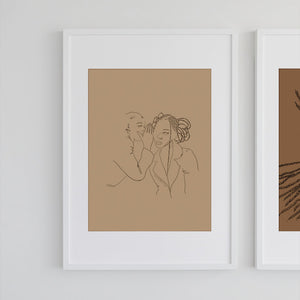 'You can tell me' Art Print-Line & Honey-Yard + Parish