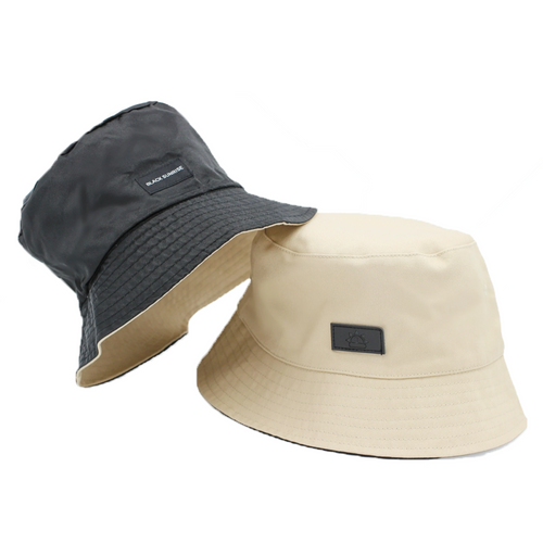 Reversible Satin-Lined Bucket Hat | Stone-Black Sunrise-Yard + Parish