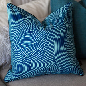 'Wave & Wool' Cushion Cover-Established 25-Yard + Parish