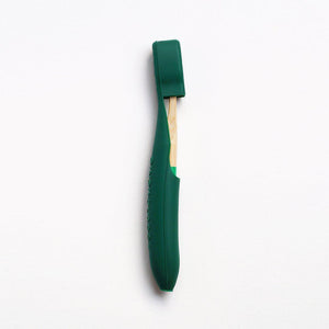 Bamboo Toothbrush + Cover Set - Green-Toothbuckle-Yard + Parish