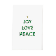 Load image into Gallery viewer, Joy Love Peace | Holiday Greeting Card Set-Bonita Ivie-Yard + Parish
