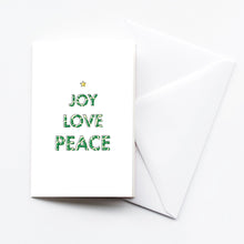 Load image into Gallery viewer, Joy Love Peace | Holiday Greeting Card Set-Bonita Ivie-Yard + Parish