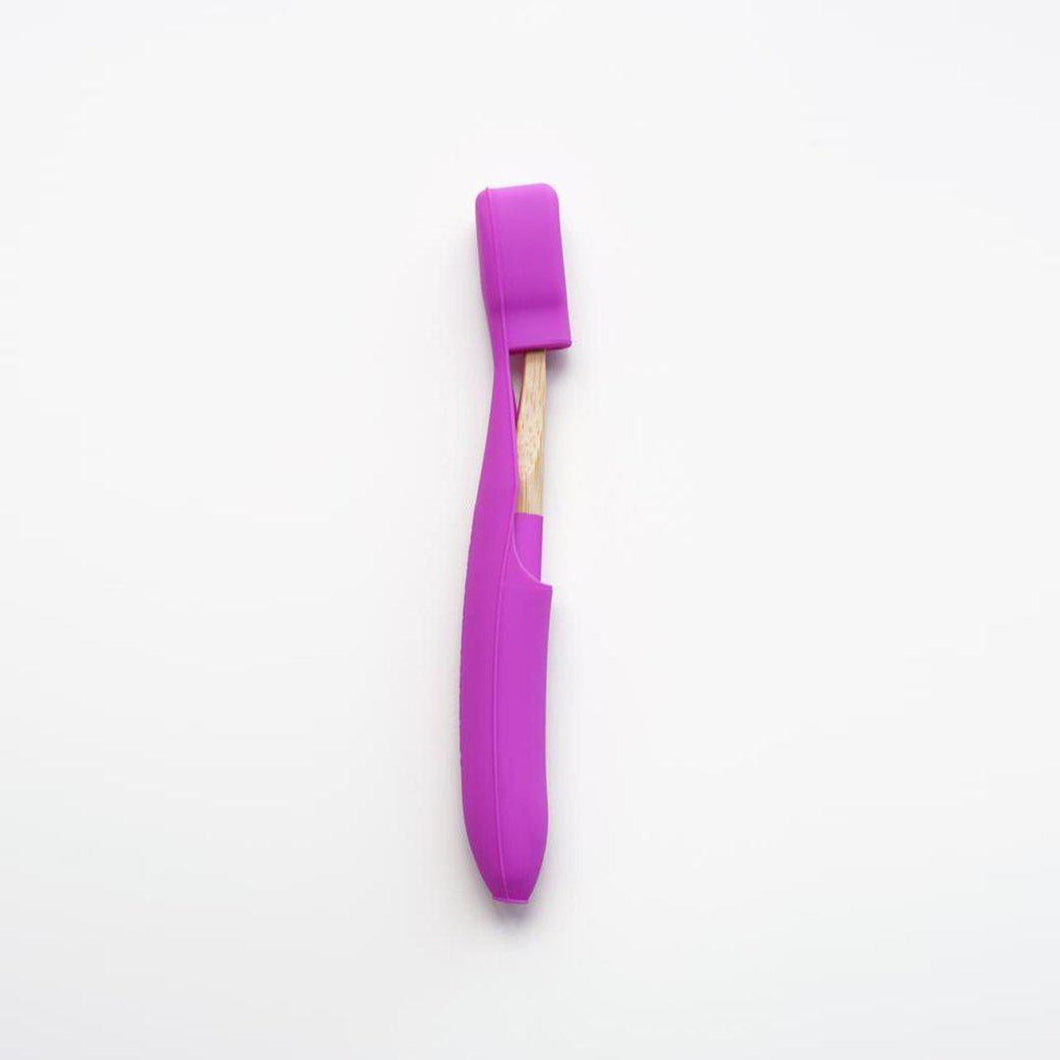 Bamboo Toothbrush + Cover Set - Pink-Toothbuckle-Yard + Parish