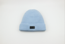 Load image into Gallery viewer, Satin-Lined Beanie | Light Blue-Black Sunrise-Yard + Parish